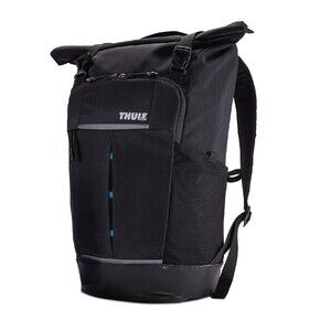 Thule Backpack Paramount 24L Black Rolltop Travel Laptop Bag Water Resistant